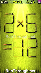 Move the Matches Puzzle Walkthrough Episode 5 Level 21