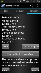 Idle Oil Tycoon Retirement