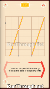 Pythagorea Walkthrough 2 Parallels Level 18