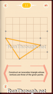 Pythagorea Walkthrough 3 Isosceles Triangles Level 3