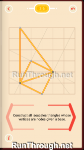 Pythagorea Walkthrough 3 Isosceles Triangles Level 6