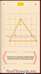 Pythagorea Walkthrough 3 Isosceles Triangles Level 7