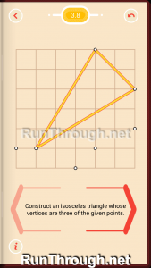Pythagorea Walkthrough 3 Isosceles Triangles Level 8
