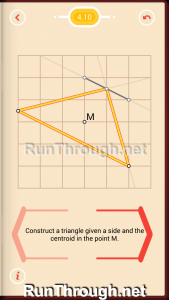 Pythagorea Walkthrough 4 Medians and Midsegments Level 10