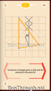 Pythagorea Walkthrough 4 Medians and Midsegments Level 11