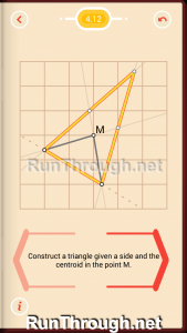 Pythagorea Walkthrough 4 Medians and Midsegments Level 12