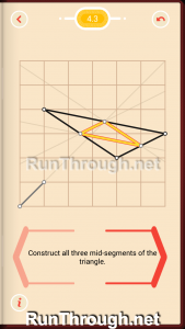 Pythagorea Walkthrough 4 Medians and Midsegments Level 3