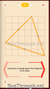 Pythagorea Walkthrough 4 Medians and Midsegments Level 4