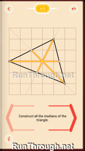 Pythagorea Walkthrough 4 Medians and Midsegments Level 5