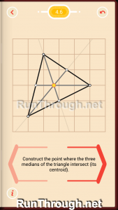 Pythagorea Walkthrough 4 Medians and Midsegments Level 6