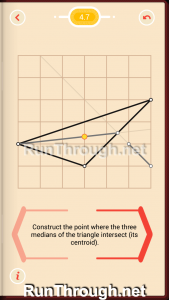 Pythagorea Walkthrough 4 Medians and Midsegments Level 7