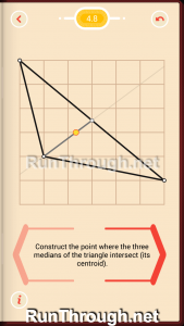 Pythagorea Walkthrough 4 Medians and Midsegments Level 8