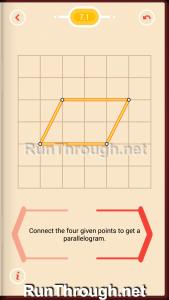 Pythagorea Walkthrough 7 Parallelograms Level 1