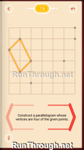 Pythagorea Walkthrough 7 Parallelograms Level 9