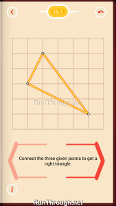 Pythagorea Walkthrough 19 Right-Triangles Level 1
