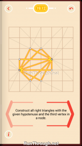 Pythagorea Walkthrough 19 Right-Triangles Level 12