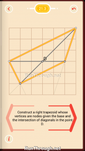 Pythagorea Walkthrough 21 Right-Trapezoids Level 3