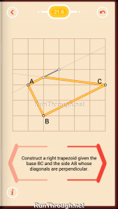 Pythagorea Walkthrough 21 Right-Trapezoids Level 6