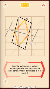 Pythagorea Walkthrough 22 Rhombuses Level 10