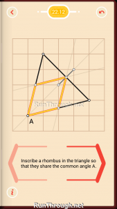 Pythagorea Walkthrough 22 Rhombuses Level 12