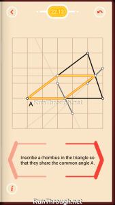 Pythagorea Walkthrough 22 Rhombuses Level 13