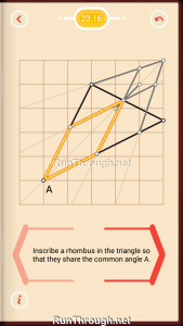 Pythagorea Walkthrough 22 Rhombuses Level 16