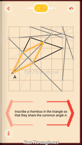 Pythagorea Walkthrough 22 Rhombuses Level 17