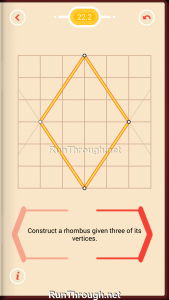 Pythagorea Walkthrough 22 Rhombuses Level 2