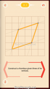 Pythagorea Walkthrough 22 Rhombuses Level 3