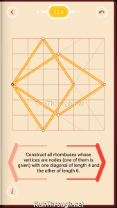 Pythagorea Walkthrough 22 Rhombuses Level 5